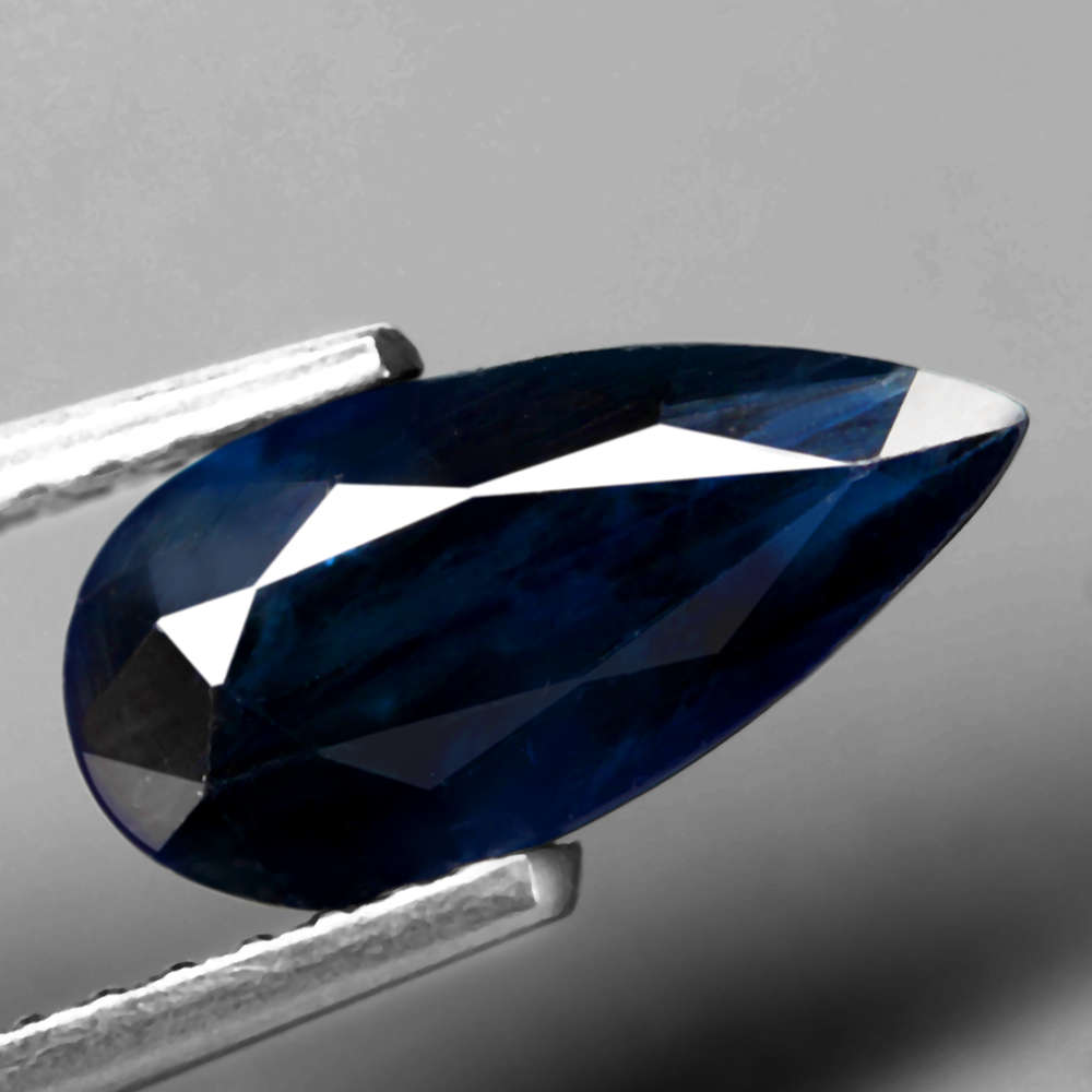 1.38Ct. Sapphire Blue Pear Shape Australia Gem Ravishing Normal Heated