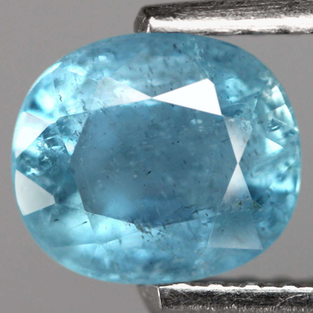 0.81Ct. Aquamarine Sea Blue Oval Brazil Precious Gem Ravishing!Unheated Natural