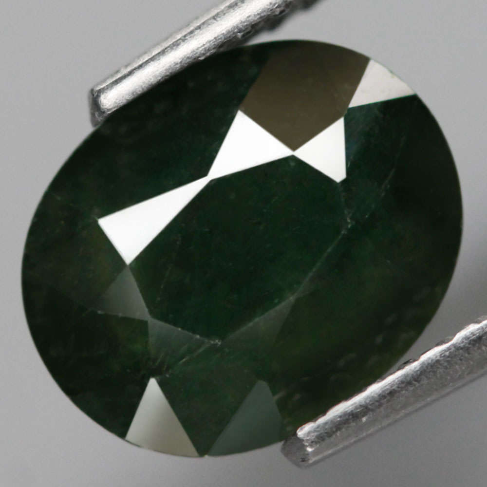 2.12Ct. Sapphire Green Oval  Gem Ravishing Color Normal Heated Natural