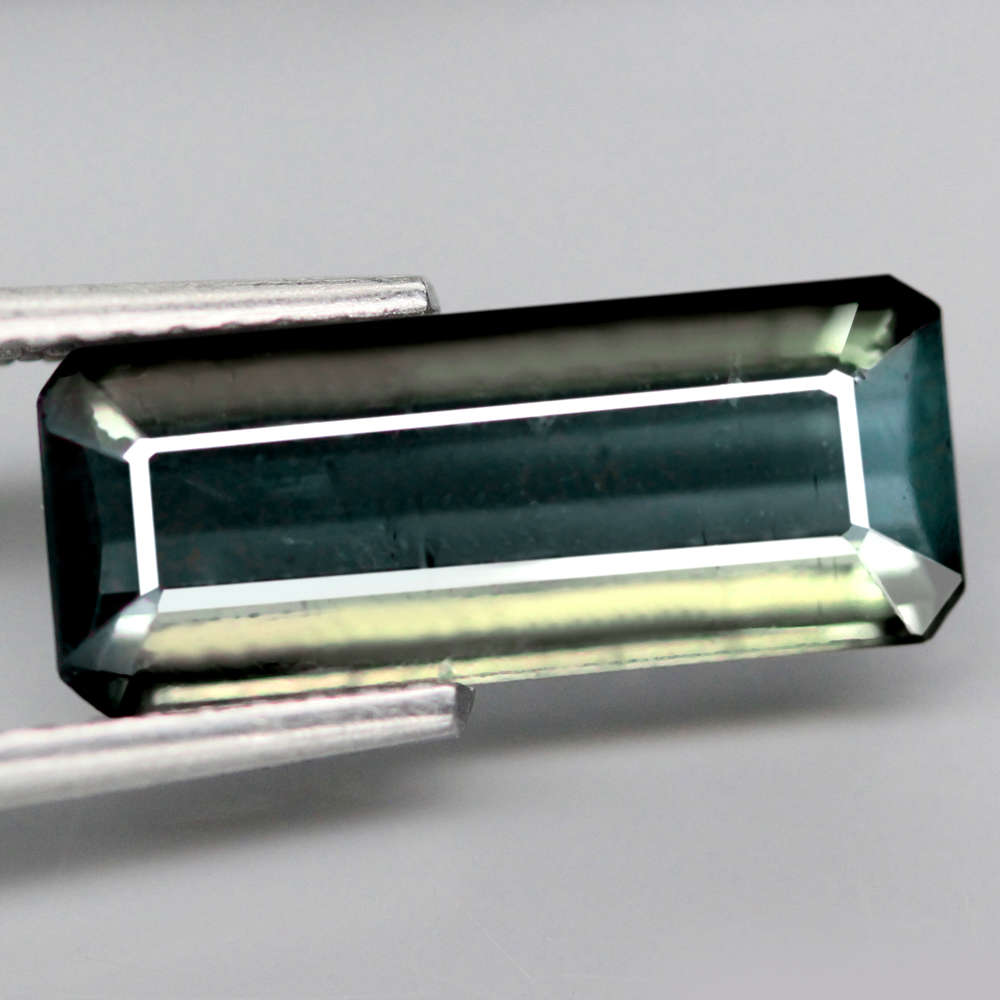 2.52Ct.  Tourmaline Blue Green Emerald Cut Mozambique Gem Ravishing Gemstone