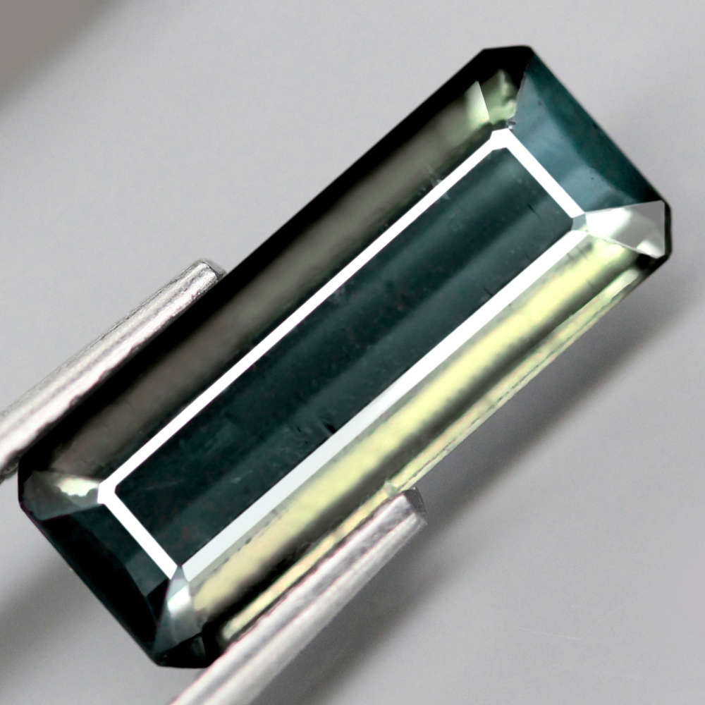 2.52Ct.  Tourmaline Blue Green Emerald Cut Mozambique Gem Ravishing Gemstone