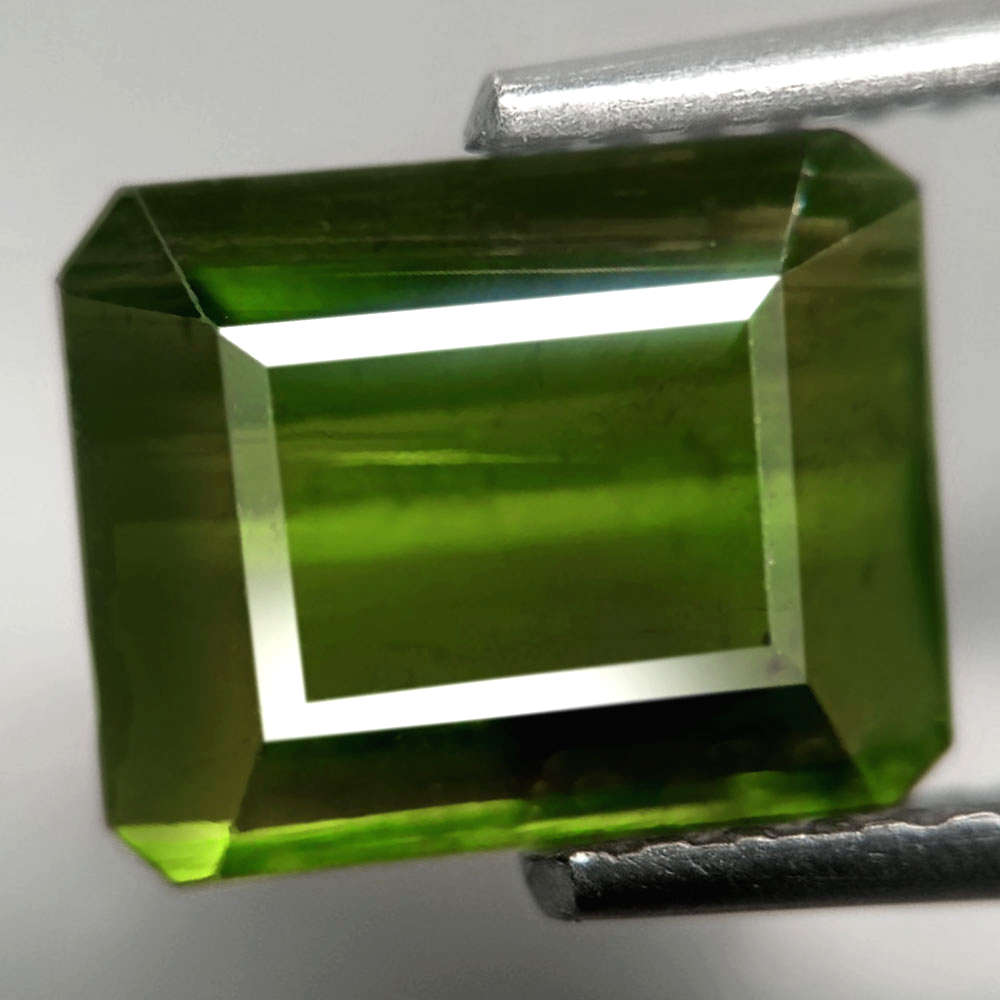 2.00Ct. Tourmaline Green Emerald Cut Mozambique Gem Ravishing Unheated Gemstone