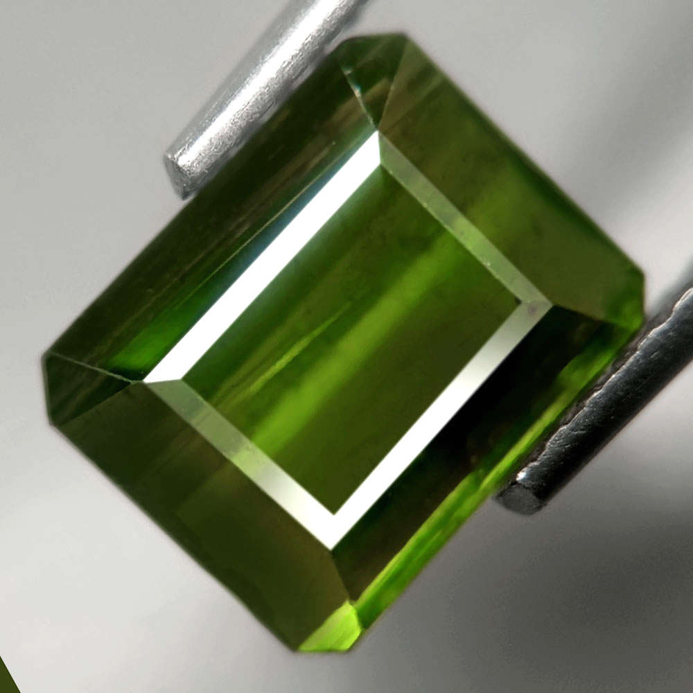 2.00Ct. Tourmaline Green Emerald Cut Mozambique Gem Ravishing Unheated Gemstone