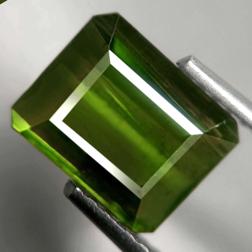 2.00Ct. Tourmaline Green Emerald Cut Mozambique Gem Ravishing Unheated Gemstone