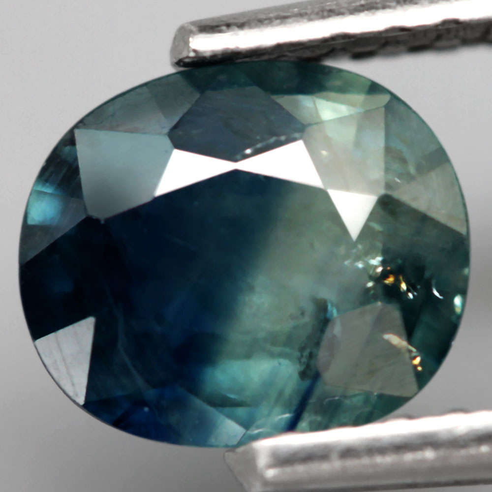 0.97Ct. Sapphire Blue&Green Cushion Australia Ravishing! Normal Heated Gemstone