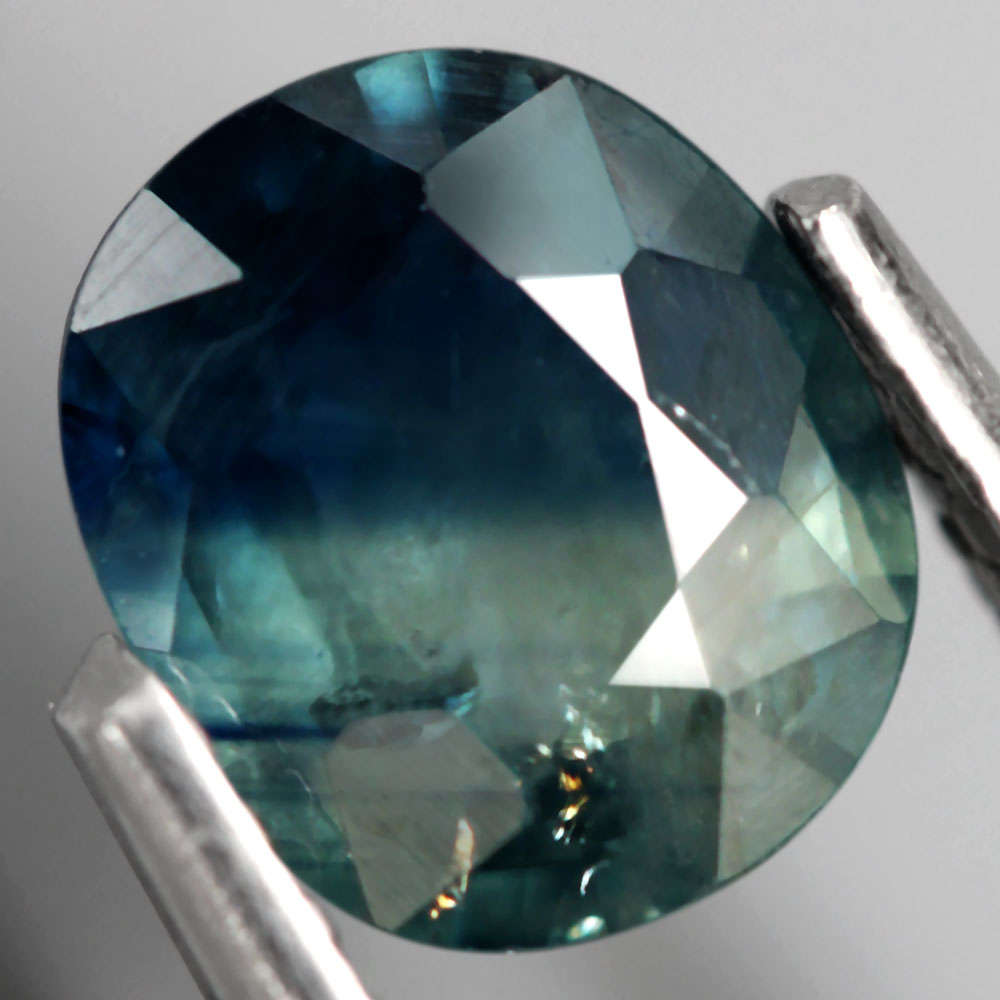 0.97Ct. Sapphire Blue&Green Cushion Australia Ravishing! Normal Heated Gemstone