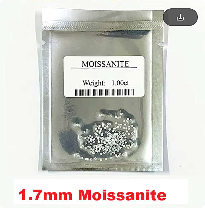 Moissanites 1.7mm D / VVS1  1.00ct **GRA Certified** Small Size 0.02cts Stones Loose