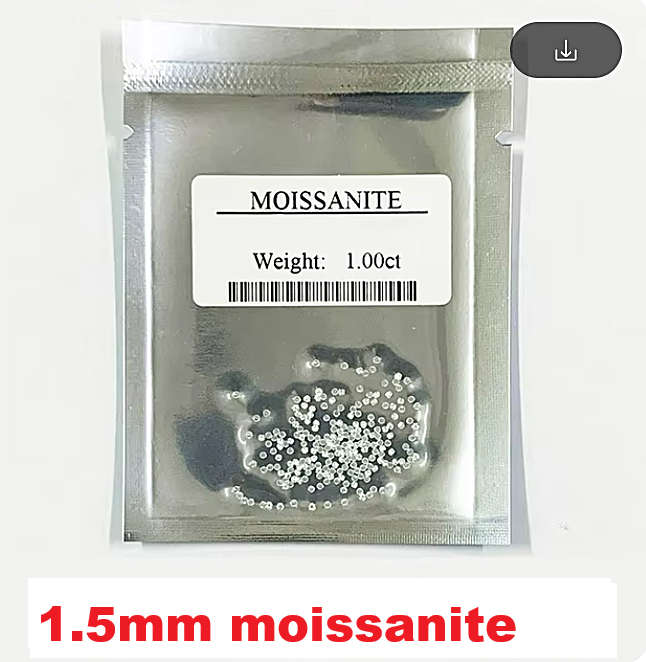 Moissanites 1.5mm D / VVS1  1.00ct **GRA Certified** Small Size 0.015cts Stones Loose