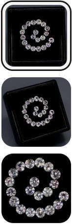 White Sapphire Round Diamond Cut 2.7 to 2.8 mm. Heated Only!  Ceylon 20Pcs/1.96Ct.