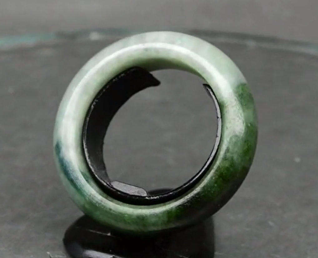 23.84ct Green Jade -Gem Ring Untreated Myanmar  Size 8 Natural
