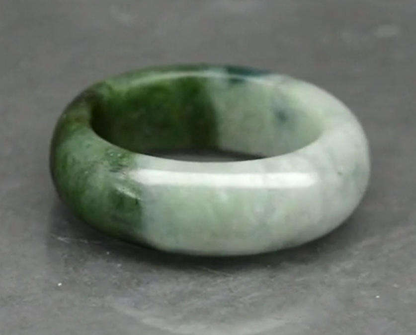 23.84ct Green Jade -Gem Ring Untreated Myanmar  Size 8 Natural