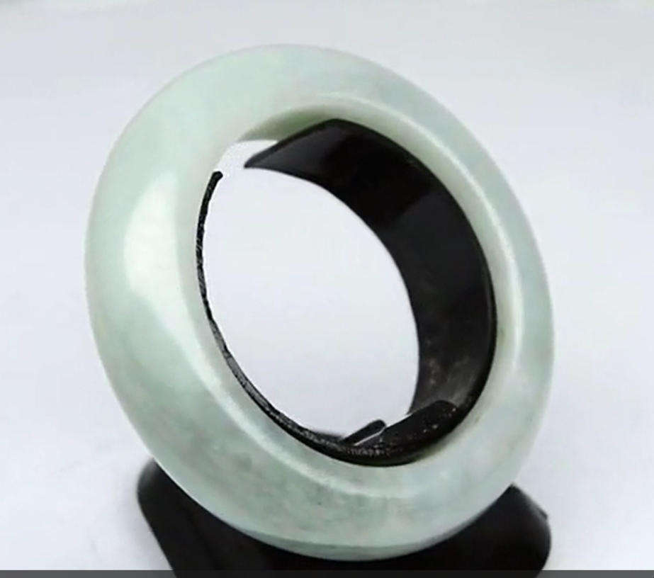 21.75ct Green Jade -Gem Ring Untreated Myanmar  Size 7.25 Natural