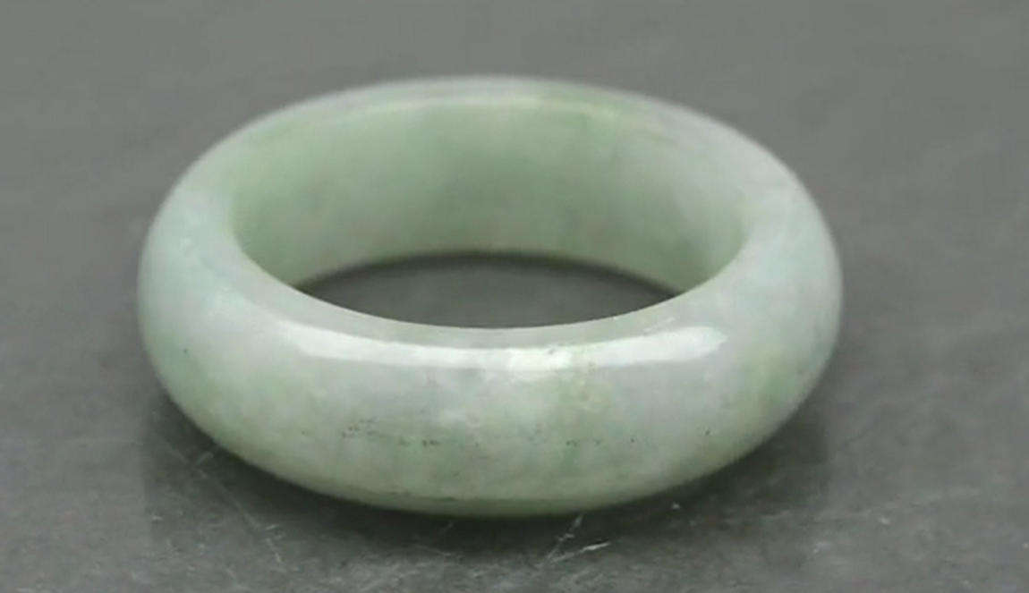 20.21ct Green Jade Gem Ring  - Untreated Myanmar Size 8 Natural
