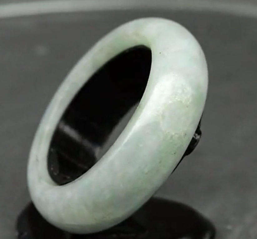 20.21ct Green Jade Gem Ring  - Untreated Myanmar Size 8 Natural