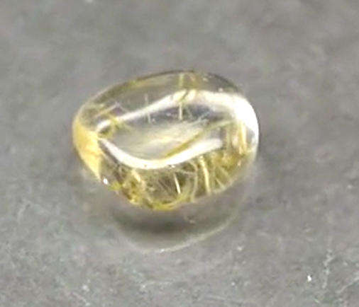 1.45ct Polished  Golden Needles Rutile Quartz - Brazil Gemstone