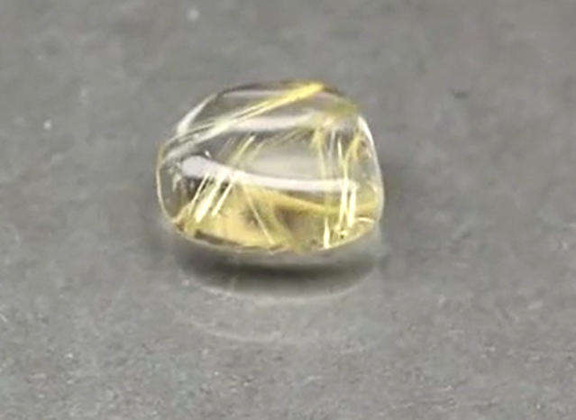 1.45ct Polished  Golden Needles Rutile Quartz - Brazil Gemstone