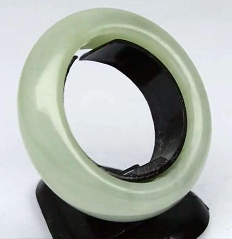 21.24ct Green Jade Gem Ring Untreated Myanmar  Size 6.5  Natural