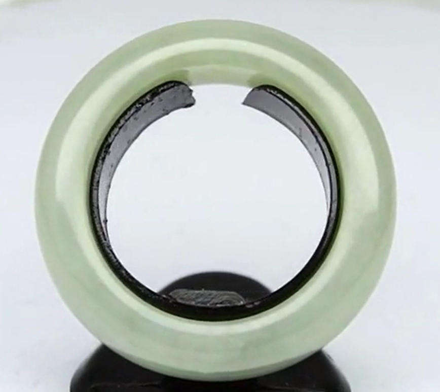 21.24ct Green Jade Gem Ring Untreated Myanmar  Size 6.5  Natural