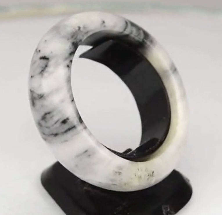 21.60ct Light Purple Jade Ring Natural - Untreated Myanmar Gem Ring Size 7.5