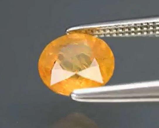 1.18ct Yellow Sapphire Round 6mm  - Madagascar Gem