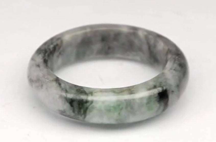 15.32ct Green Jade Ring - Untreated Myanmar Gem Ring Size 7 Natural