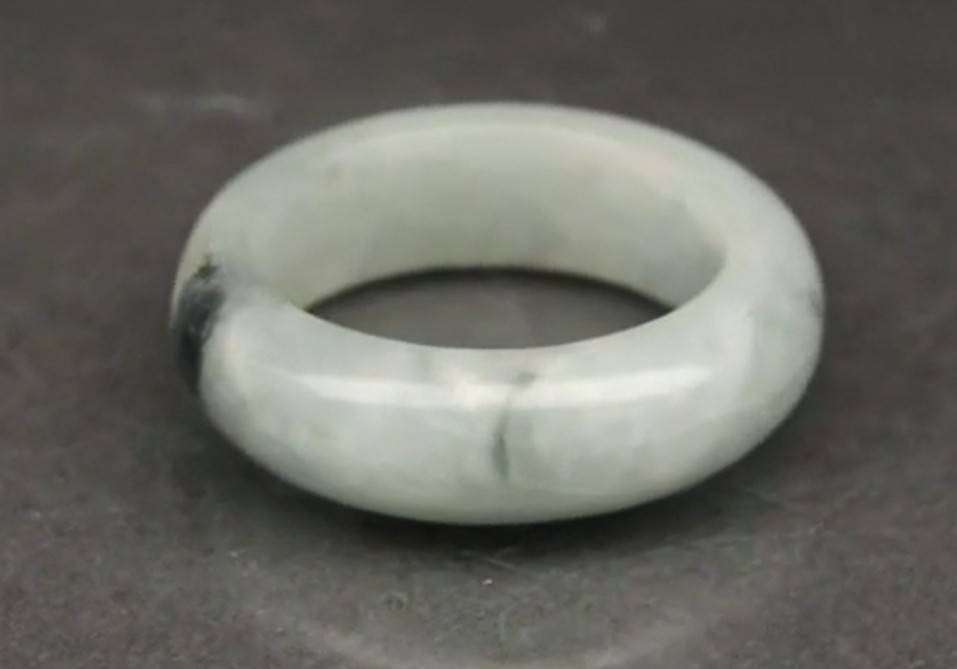23.17ct Green Jade Ring - Untreated Myanmar Gem Ring Size 7.75 Natural