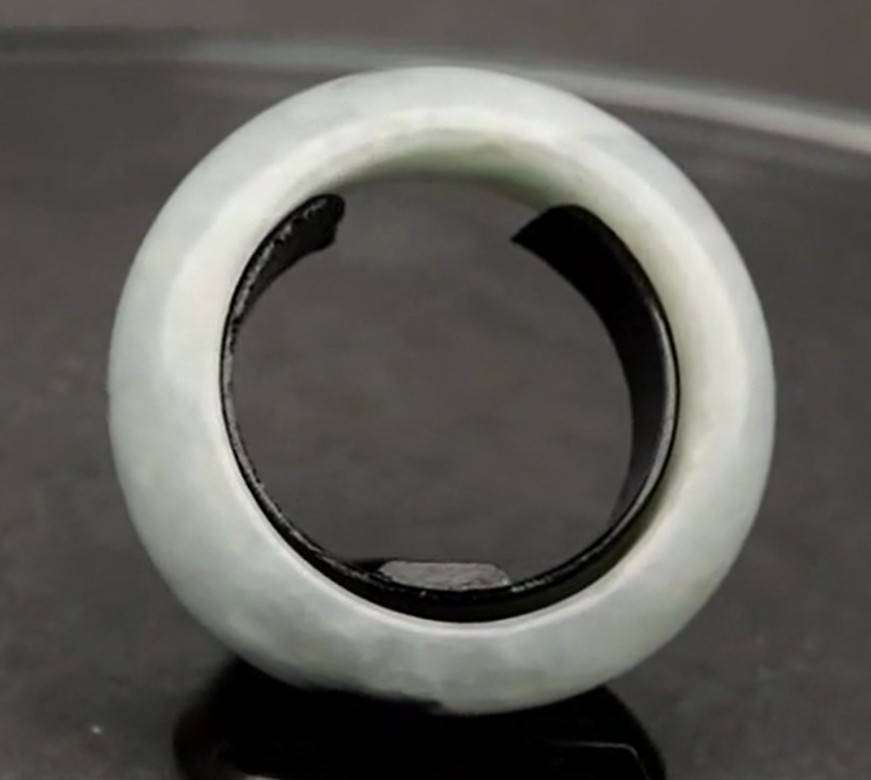 23.17ct Green Jade Ring - Untreated Myanmar Gem Ring Size 7.75 Natural