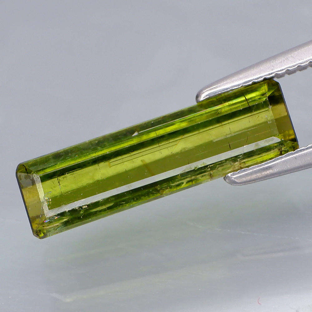 1.82Ct.  Tourmaline Green Color Emerald Cut Unheated Mozambique Natural Gemstone