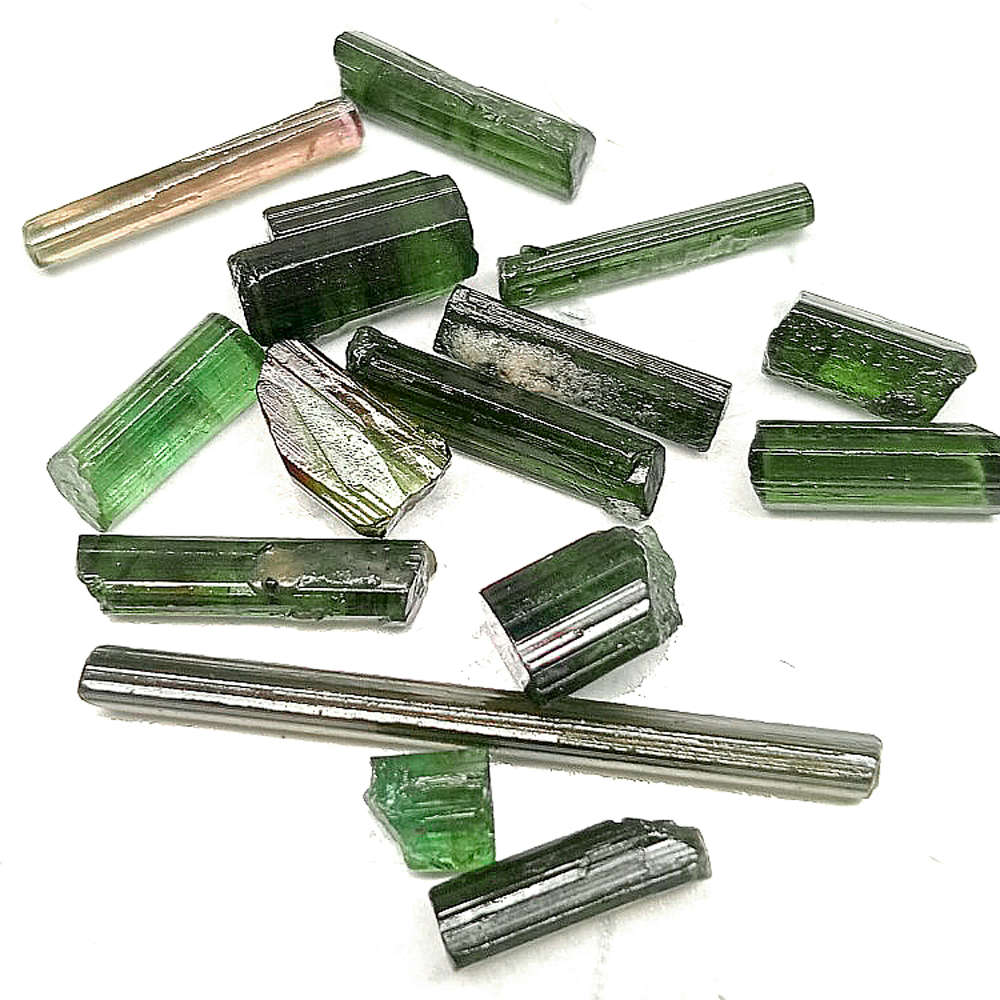 14.85Ct. Tourmaline Green& Watermelon Rough Unheated Nigeria Natural Gemstone