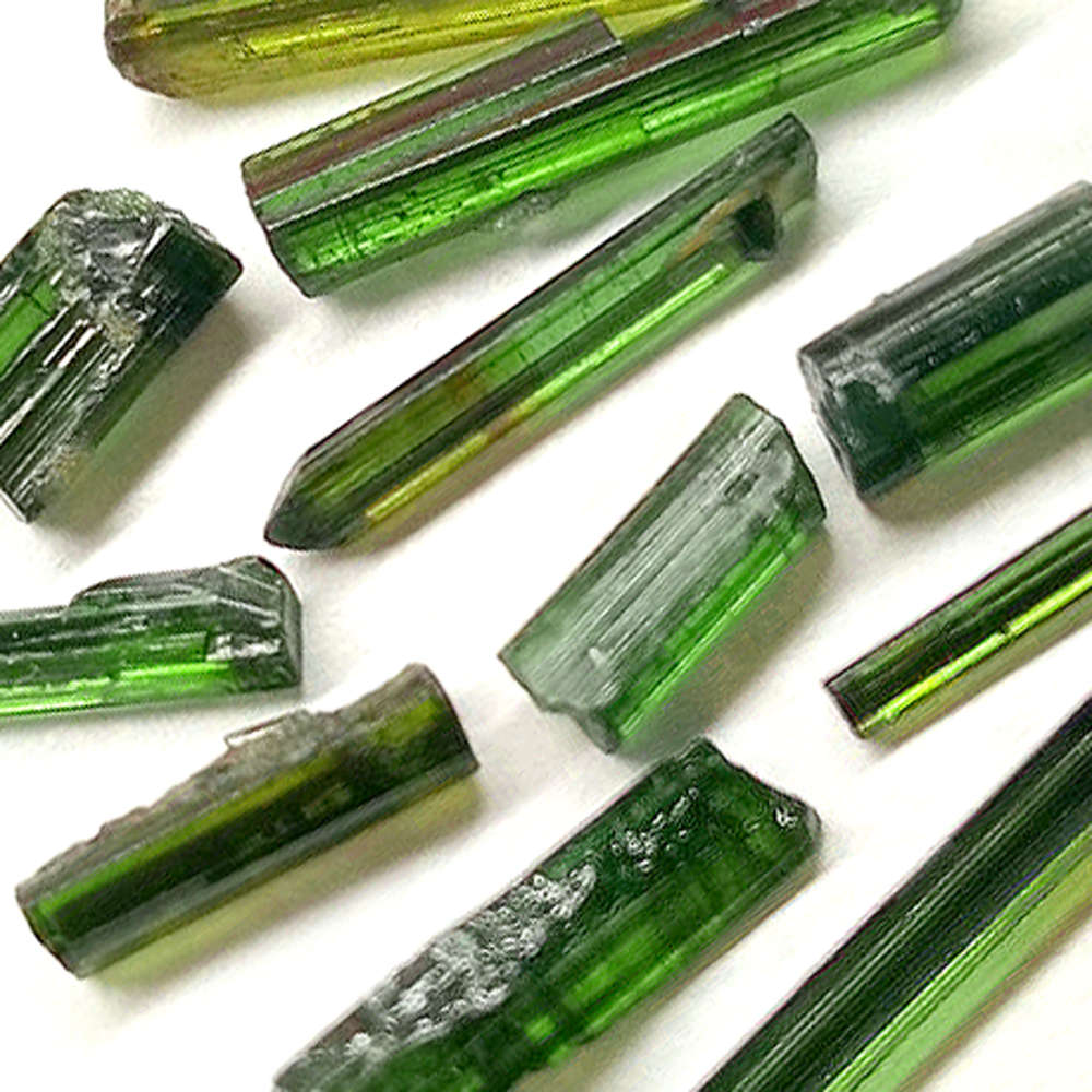 15.85Ct.  Tourmaline Green Color Rough Unheated Mine Nigeria Natural Gemstone