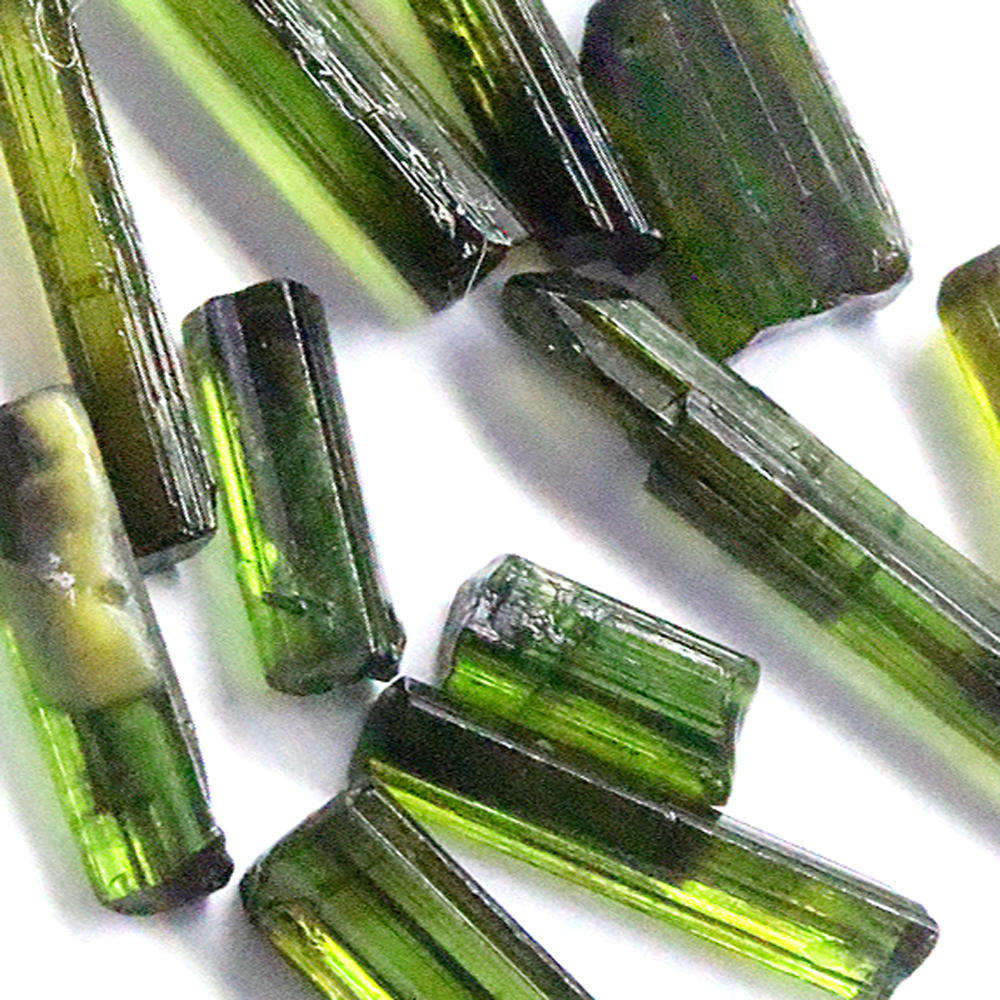 11.60Ct. Tourmaline Green Color Rough 11Pces Unheated Mine Nigeria Natural Gemstone