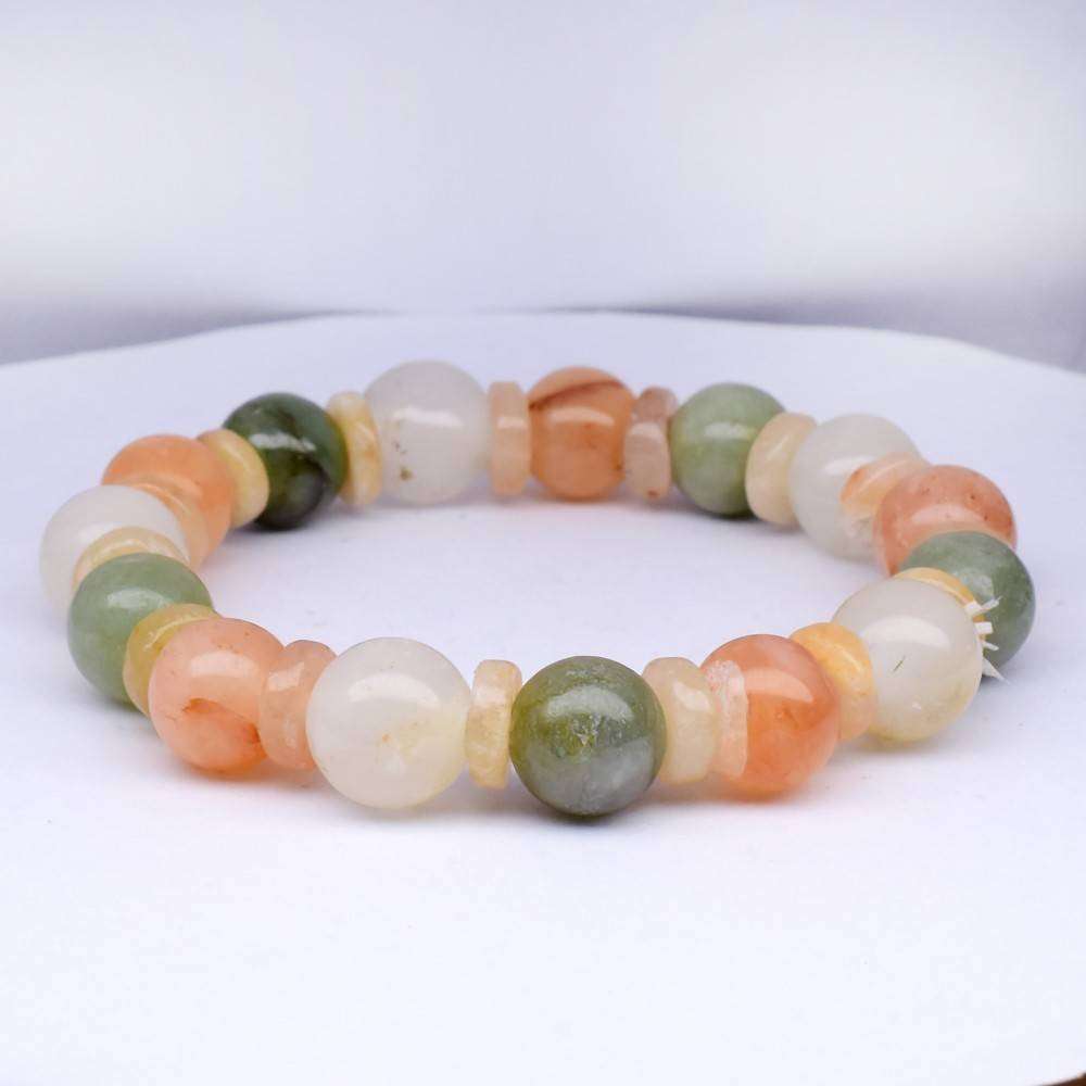 156.94ct Multi Color Jade Bracelet 2