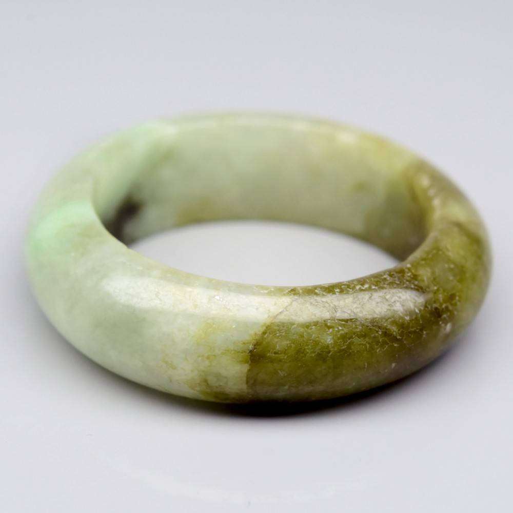 19.63ct Green Jade ring - Untreated Myanmar Gem Ring Size 7.75 US Natural