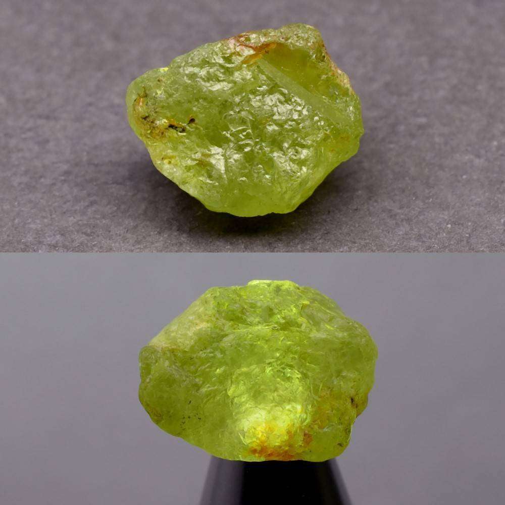 28.85ct Green Grossular Garnet 19.4x15.4mm Rough Natural  - Africa Gemstone