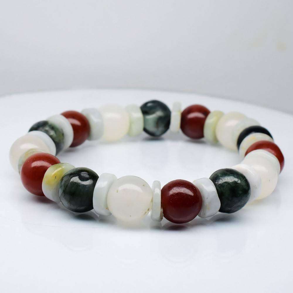 160.23ct Jade Bracelet 2"30pcs Multi Color - Untreated Myanmar Natural