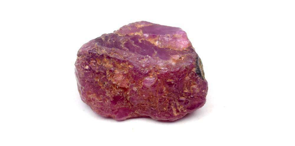 7.53ct Purplish Red Ruby Rough 13x8mm Natural - Unheated, Mozambique Gemstone