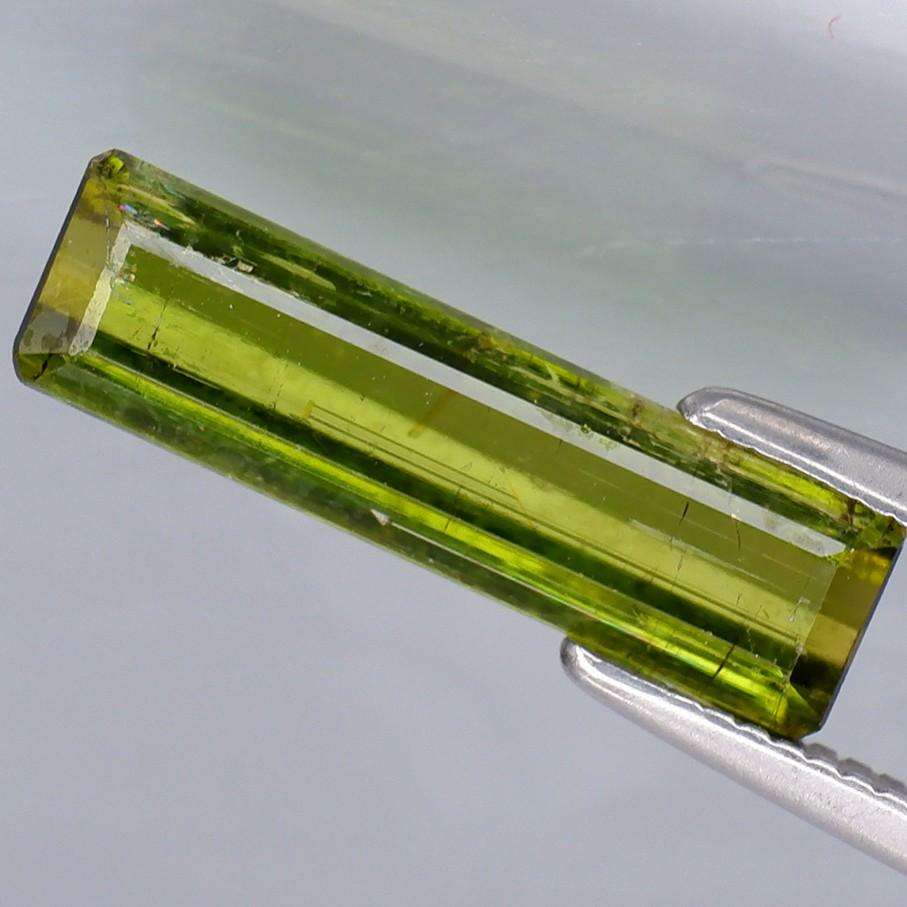 1.82Ct.  Tourmaline Green Color Emerald Cut Unheated Mozambique Natural Gemstone