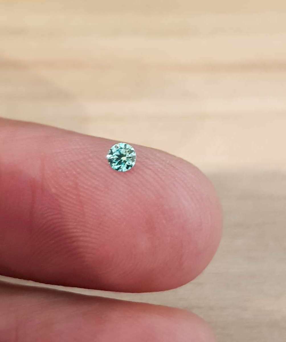 Moissanites Blue 3.00mm D/VVS1  0.10ct **1 Piece** Small Size Stones Loose