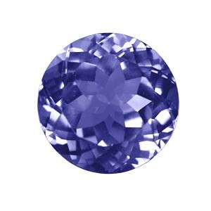 Violet Iolite Round 0.12cts 3.5 mm.Diamond Cut Ravishing Color! Natural  1Pcs