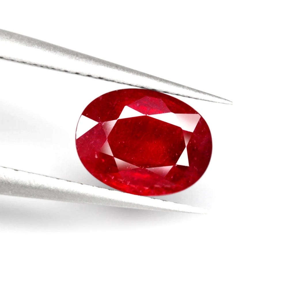 1.82Ct. Ruby Top Red Oval Sparkling Natural Gemstone Madagascar