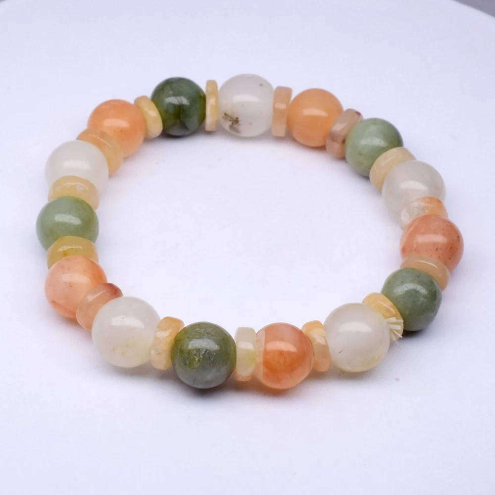 156.94ct Multi Color Jade Bracelet 2