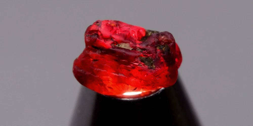 3.54ct  Purplish Red Ruby Rough 10x7mm Natural  - Unheated Madagascar Gemstone