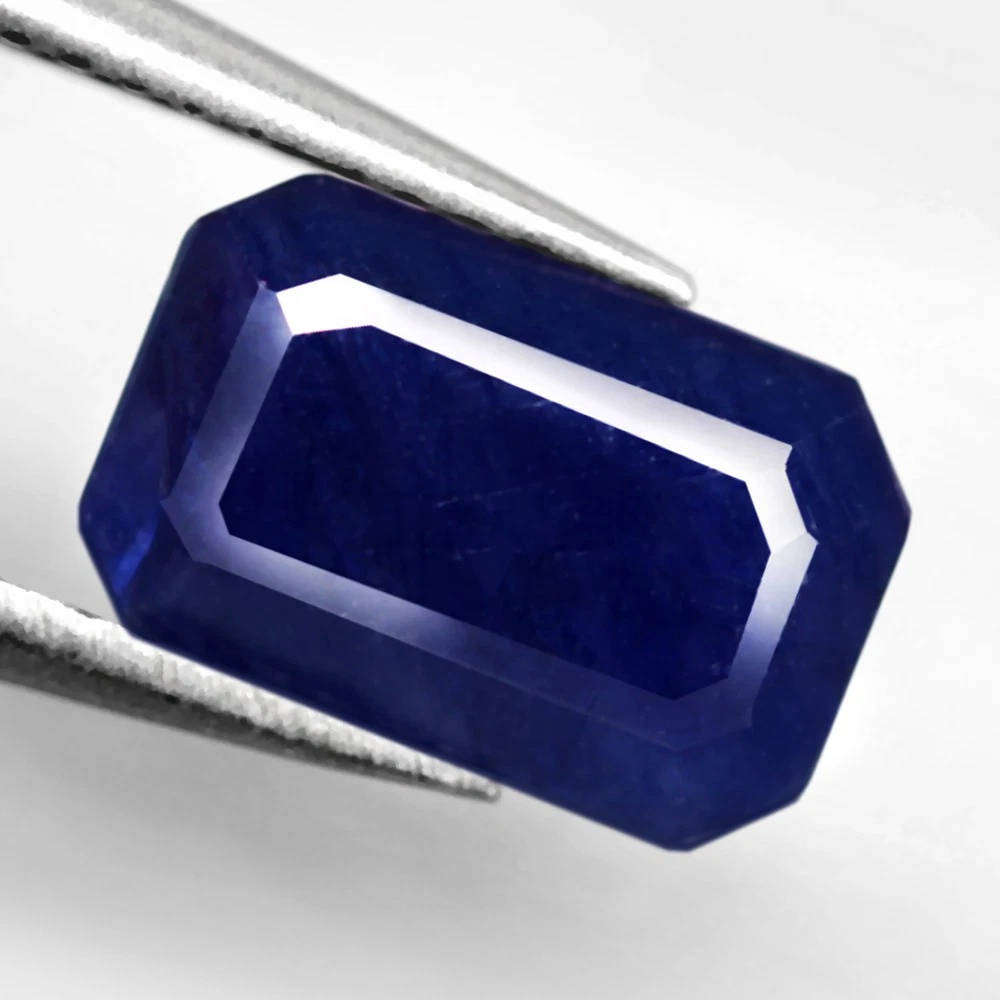 1.54Ct. Blue Sapphire Emerald Cut Natural Mozambique Gemstone Ravishing!