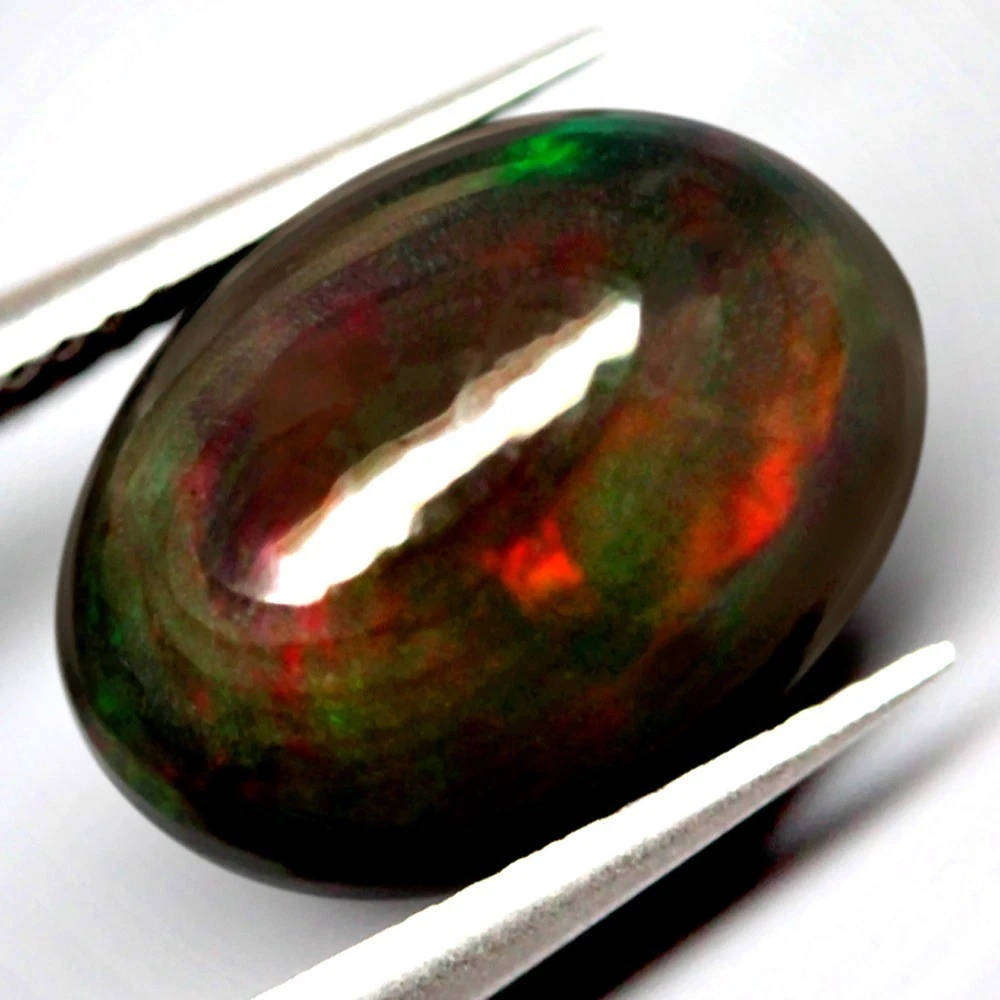 3.10Ct. Opal Black Cabochon Multi-Fire  Welo, Ethiopia Gemstone Natural