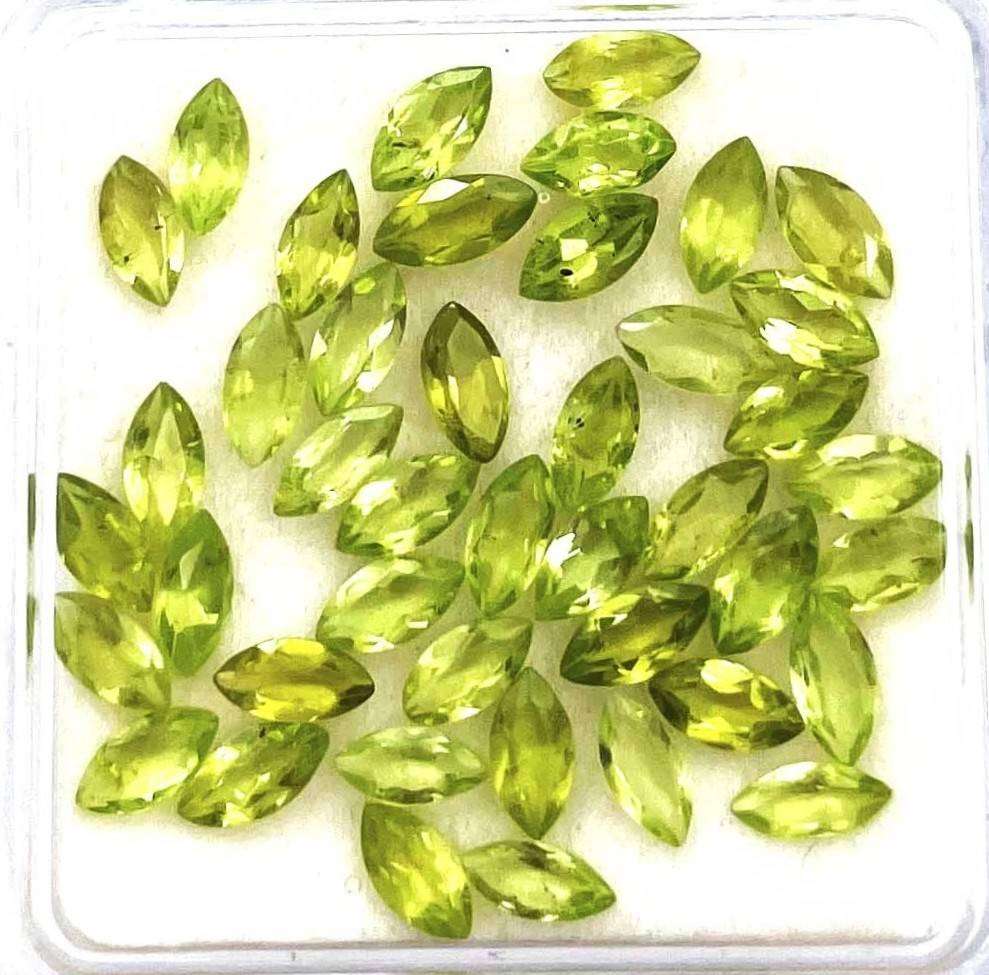 Peridot Marquise Cut 3x6 MM Loose Gemstone Lot 1 Pcs  0.21CT