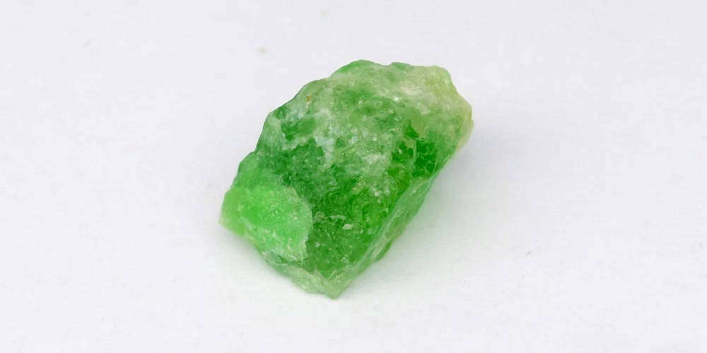 6.83ct Green Grossular Garnet 12.2x7.8mm Rough Natural  - Africa Gemstone