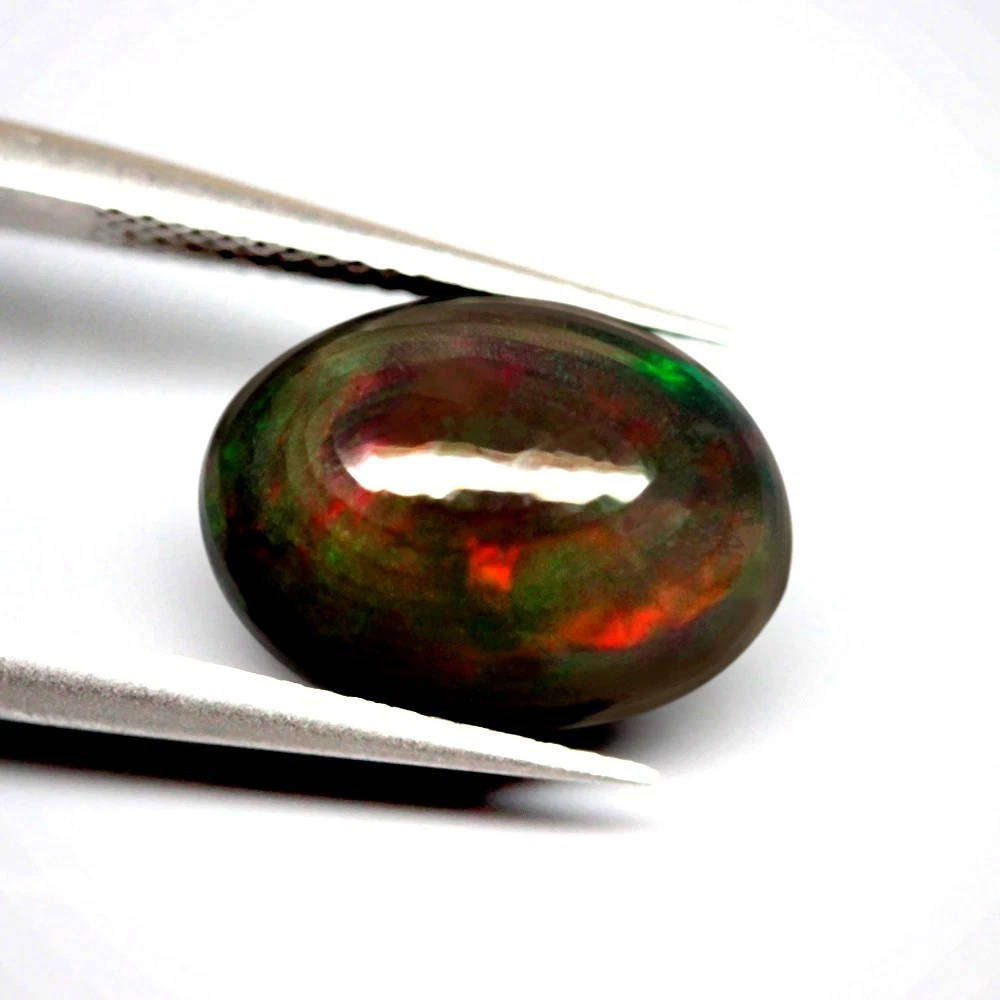 3.10Ct. Opal Black Cabochon Multi-Fire  Welo, Ethiopia Gemstone Natural
