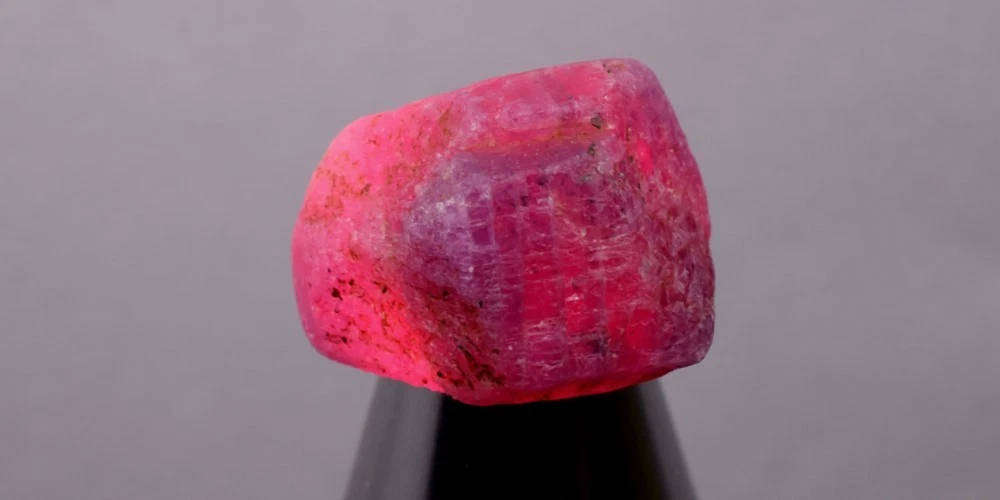 29.42ct  Purplish Red Ruby Rough Natural - Unheated, Madagascar Gemstone