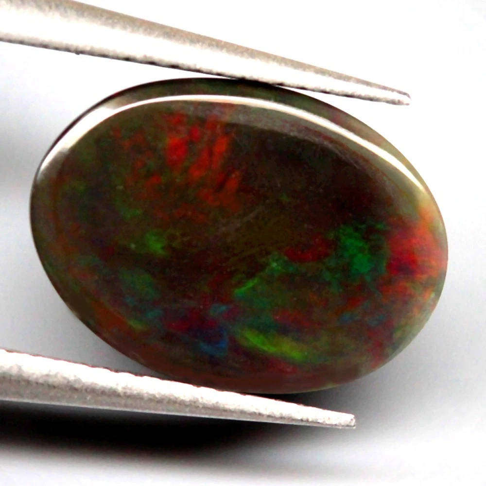 3.10Ct. Opal Black Cabochon Multi-Fire  Welo, Ethiopia Gemstone Natural