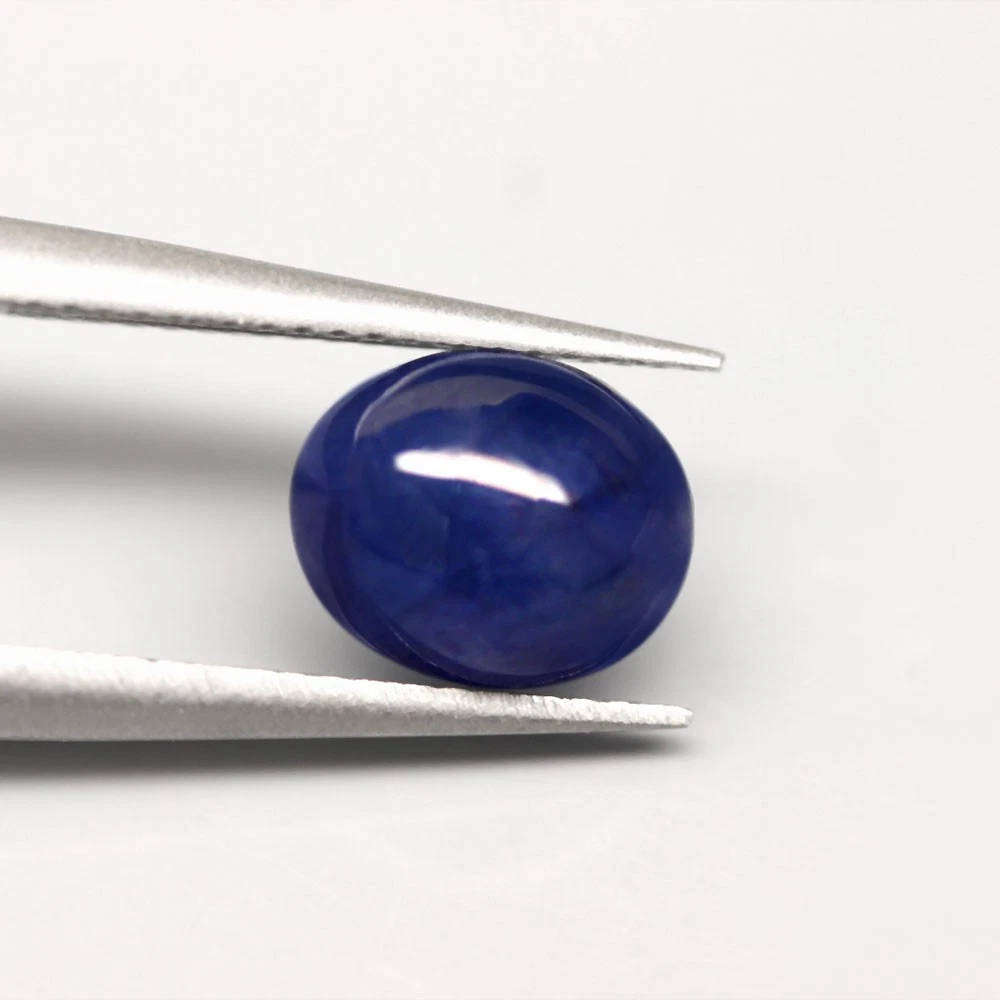 2.32Ct. Sapphire Blue Oval Cabochon Heated Mozambique Gemstone Natural